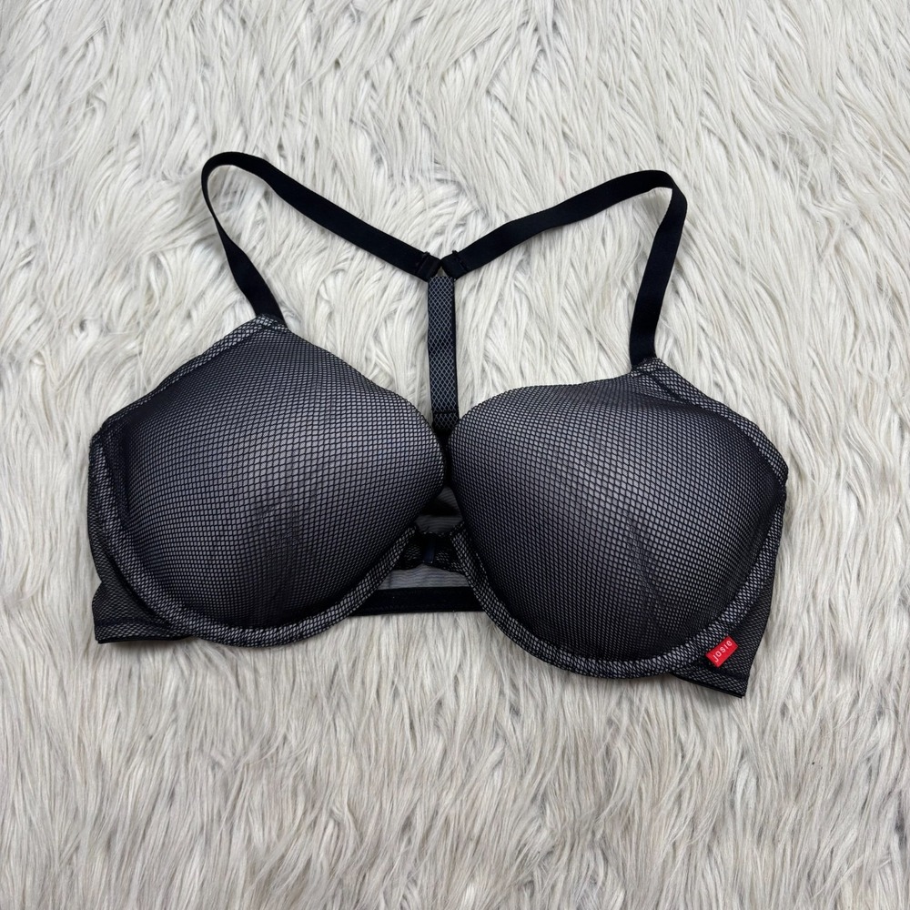 Josie by Natori Women's 36D Jetset Mesh T-Back Front Close Contour Bra Underwire